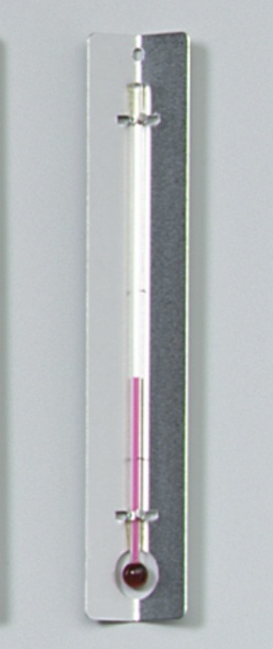 Thermometer mit Metallwinkel ohne Graduierung