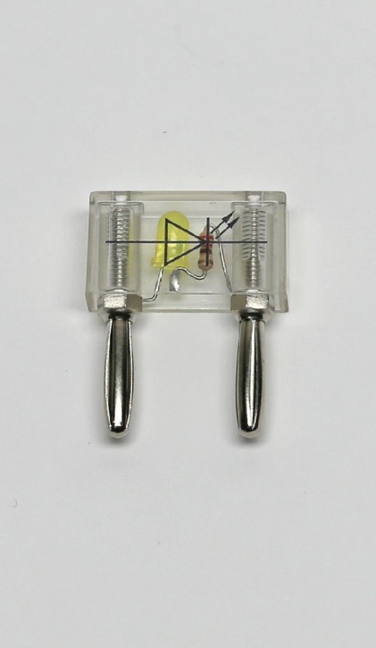 Leuchtdiode auf Steckelement, gelb