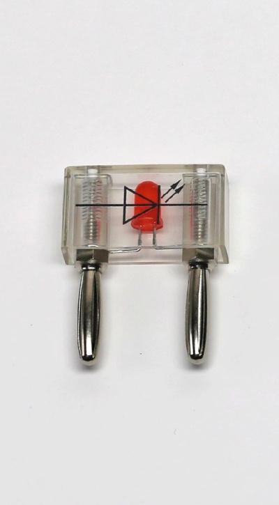 Leuchtdiode LED auf Steckelement, rot, ohne Vorwiderstand