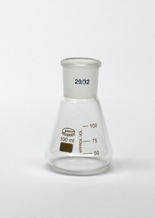 Erlenmeyerkolben, Normschliff, NS 29, Inhalt: 100 ml