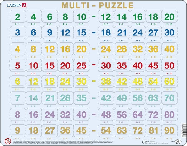 Puzzle - Multiplikationspuzzle, das kleine Einmaleins