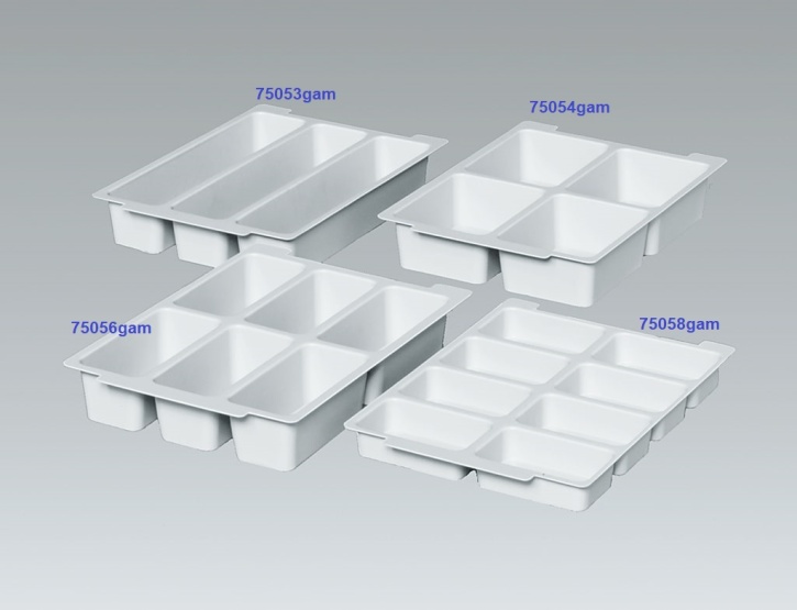 Einsatz, mit 6 Fächern (Facheinsätze)