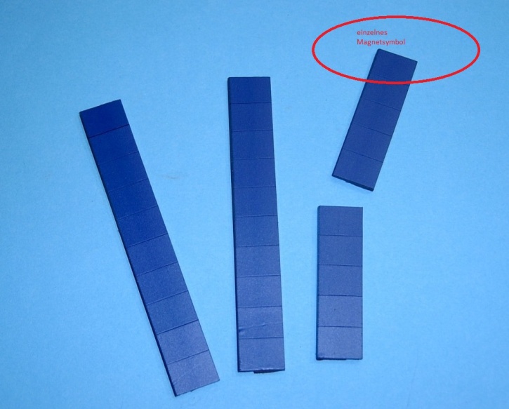 Magnetsymbol für Zusatzplan, 10x15mm, dunkelblau