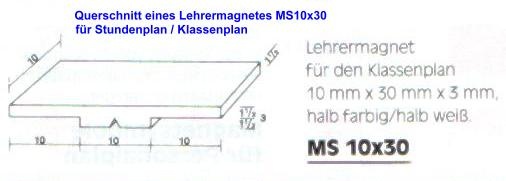 Magnetsymbol für Stundenplan, halb gelb mit Streifen-halb weiß