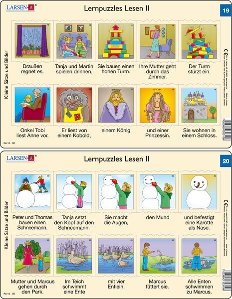 Puzzle - Lernpuzzles Lesen II (19 und 20)
