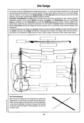 Transparentmappe Musikinstrumente in Wort, Bild und Ton