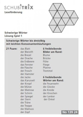 SCHUBITRIX Schwierige Wörter