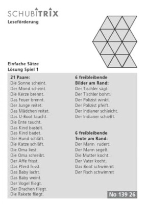 SCHUBITRIX Leseförderung - Einfache Sätze