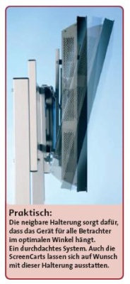 Fahrbares Gestell ScreenCart - für Flachbildschirme
