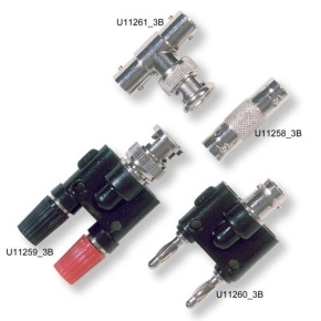 Adapter BNC-Buchse /4-mm-Stecker