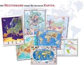 Handkarte (im 10er Set) Deutschland, physisch/politisch